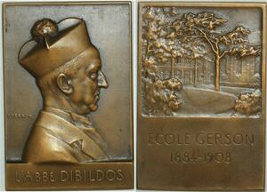 O6578 France Plaque Abbé Dibildos VerNon Gerson 1908 Superbe