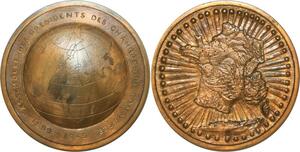 O6588 France Médaille Assemblée Prés. Chambre Commerce Globe Rivaud 1949 SUP