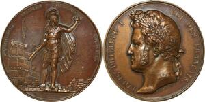 O6589 Rare Médaille Algérie Prise Constantine Colonies Louis-Philippe 1837 SUP