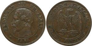O6662 2 Centimes Napoleon III Nue 1856 B Rouen ->M offre