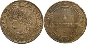 O6679 1 Centime Cérès 1878 A Paris ->Make offer