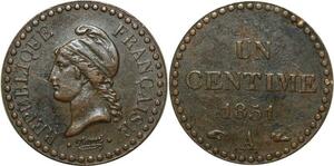 O6716 Un Centime Dupré 1851 A Paris République -> Make offer