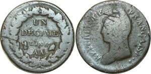 O6726 Inedit Un Décime Dupré an 8 AA / R Metz/ Orléans Décentrée ->M offre