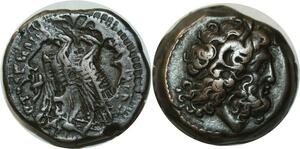 O6787 Unique Incuse Egypt Ae Ptolemy VI Philometor 170-163 BC Alexandria AU