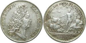 O6806 Jeton Louis XIV 1643 1715 Jurés vendeurs volailles 1709 Argent ->M offre
