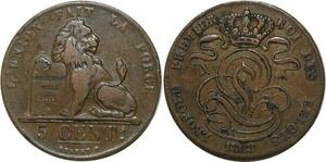 O6839 Belgique 5 Centimes Léopold I 1833 ->Make offer