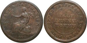O6848 Canada Half Penny Token 1813 Trade Navigation ->Make offer