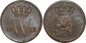 O6863 Scarce ! Netherlands 1 Cent 1823 Utrecht UNC !! ->Make offer