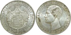 O6881 Scarce Sachsen Weimar Eisenach Vereinstaler 1870 Alexander PCGS MS61