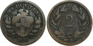 O6883 Switzerland 2 Rappen 1851 A Paris ->Make offer
