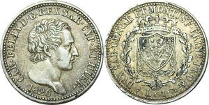 O6903 Italy Savoia Carlo Felice 1821-1831 Lira 1826 Torino Silver ->M offer