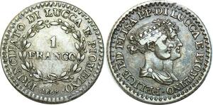 O6904 Italy Franco Elisa Bonaparte Felice Baciocchi 1808 Florence Silver