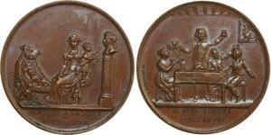 O6906 Médaille Comte Chambord Henri Poule au Pot 1821 SPL