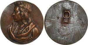 O6955 Médaille XIX ème Siècle Portrait Uniface Auvrey -> Make offer