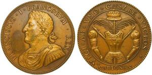 O7011 France Médaille François Ier Roi France 1515 Marignan -> Make offer