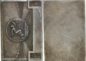 O7029 France Médaille Athlétisme Arène Stade JO Jeux Olympiques Course Silvered -&gt; FO