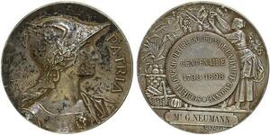 O7035 Médaille d'Agriculture Haute Garonne Centenair 1798 1898 Neumann Rive