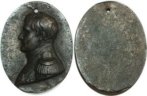 O7089 Rare Fonte XIX ème siècle Napoléon I er Général Bonaparte Batailles -> FO