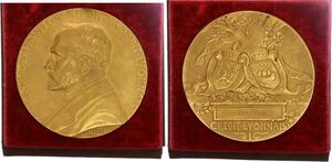 O7101 France Coffret Médaille Henri Germain CRedit Lyonnais Pillet 1910 - Make offer