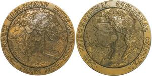 O7171 France Médaille Congres Géologique International Paris 1980 World Cochet SUP