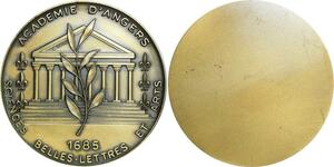 O7215 France Médaille uniface Académie Angers Sciences Belles Lettres 1685 debRoise
