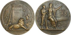 O7223 Médaille Préparation Militaire Force Courage Pro Patria Grandhomme SUP