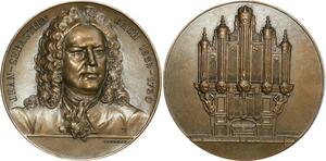 O7225 France Médaille Jean Sebastien Bach 1685 1750 Coudray Composer Music SUP