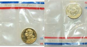 O7281 Rare France 5 Centimes Piefort Marianne 1972 FDC Sachet Mdp ->Make offer