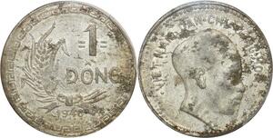 O7320 Scarce Vietnam Rebel Communist State 1 Dông 1946 PCGS AU ->Make offer