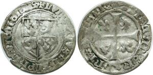 O7394 Rare France Dauphins du Viennois Blanc Louis XI 1423-1483 Romans -> Make offer