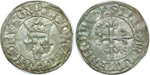 O7397 Rare France Florette Charles VI 1380 1422 Rouen point 15 -> Make offer