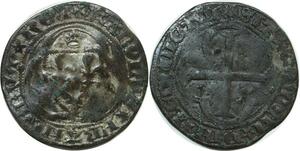 O7410 Blanc à la couronne Charles VIII 1483 1498 Tournai -&gt; Faire offre