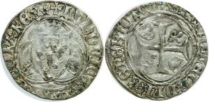 O7413 Rare France Petit Blanc à la Couronne Louis XI 1423-1483 Saint-Lô -> M offerfre
