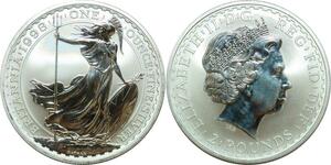 O7644 Britannia UK 2 Pounds Elizabeth II 1998 oz 999% Silver Proof BE >M offer