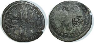 O7775 France Inedit Dizain Louis XIV 1692 S couronné Reims contremarque lys