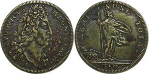 O7788 France Jeton Batiment du Roi Louis XIV 1696 signé CL ->Make offer