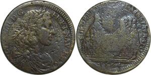 O7798 Switzerland Jeton Louis XIV Confédération Helvétique Canton Grisons 1664