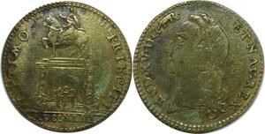 O7830 France Jeton Louis XV Statue Bordeaux 1744 ->Make offer