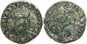 O7839 France Douzain Henri II 1541 1559 Croissants 1551 D Lyon ->Make offer