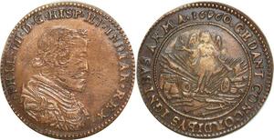 O7854 Token Netherlands Brabant Antwerpen 1660 Philips IV Battle France Spain