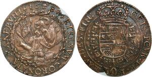 O7877 Rare Jeton Regensburg pile weapons regulation 1584 AU SUP