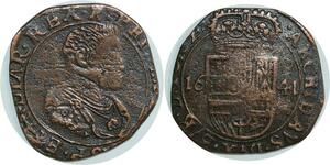 O7908 Scarce Token Belgium Spanish Netherland Philippe IV 1641 ->Make offer
