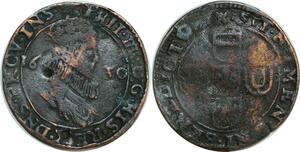 O7911 Rare Jeton Flandre Lille Phalempin Cysoing Wavrin Commines 1630