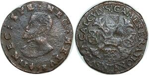 O7913 Scarce Token Spanish Netherlands Philips II Camere Rationv Calcvlvs 1578