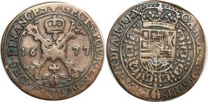 O7919 Scarce Token Spanish Netherlands Brabant Charles II 1677 Finances