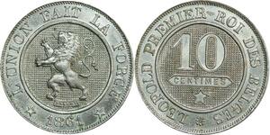 O7930 Belgique 10 Centimes Léopold I 1861 FDC ->Make offer