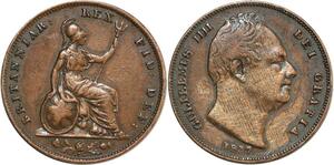 O7971 Great Britain Farthing William IV 1837 KM# 705 ->Make offer