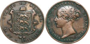 O7972 Jersey 1/26 Shilling Victoria 1844 ->Make offer