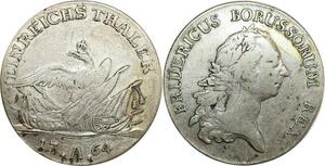 O7980 Germany Brandenburg-Preußen Taler Friedrich II 1764 A Berlin Silver