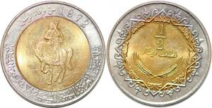 P0782 Libya 1/2 Dinar Armoured Equestrian 1372 2004 UNC ->Make offer